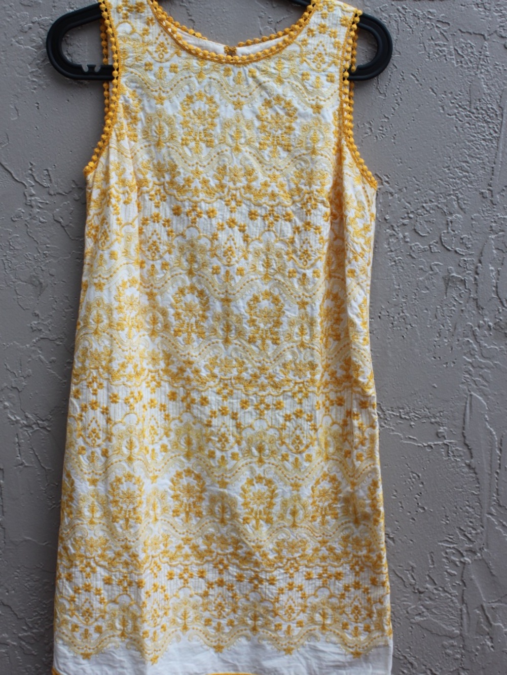 Embroidered Yellow Dress